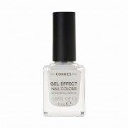 Korres Βερνίκι Νυχιών Gel Effect Nail Colour No.02 Porcelain White 11ml
